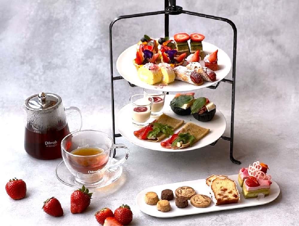 古都華を使用した アフタヌーンティー