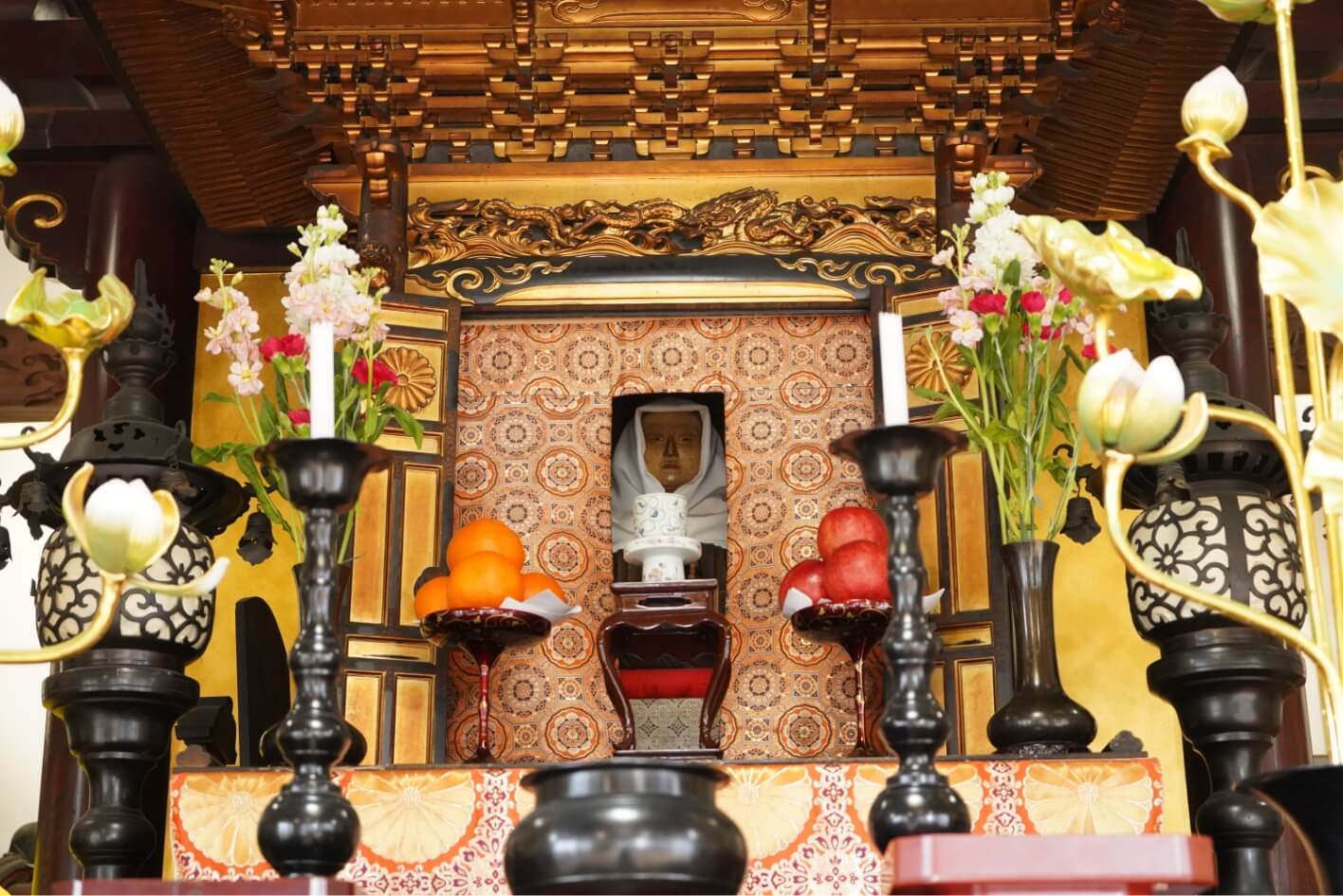 誕生寺 中将姫坐像