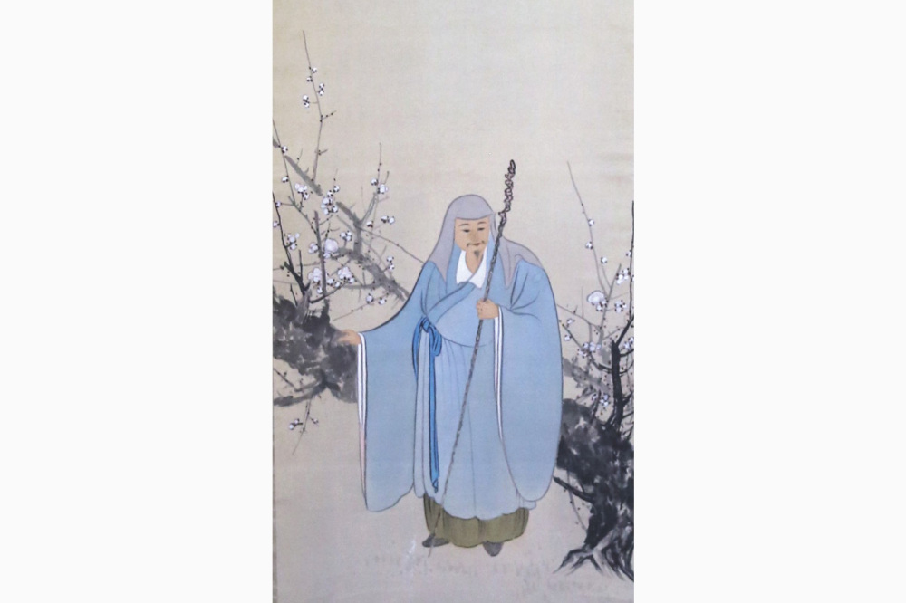 林浄因肖像画 写真提供：漢國神社