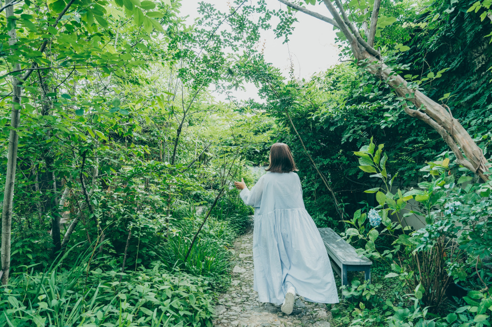 そろそろオープンの時間。どこかうれしそうな由起子さん