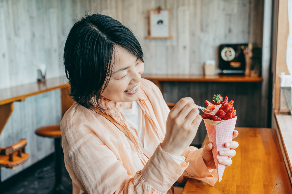 どこから食べよう！？ずっしりとした重みに、おいしさへの期待が高まります