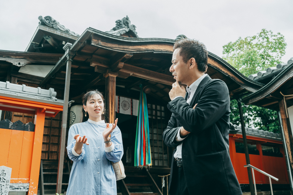 歴史好きの二人の話は弾みます