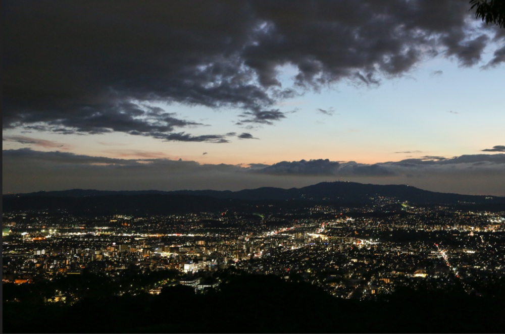 奈良・若草山トワイライト 夜景観賞バス