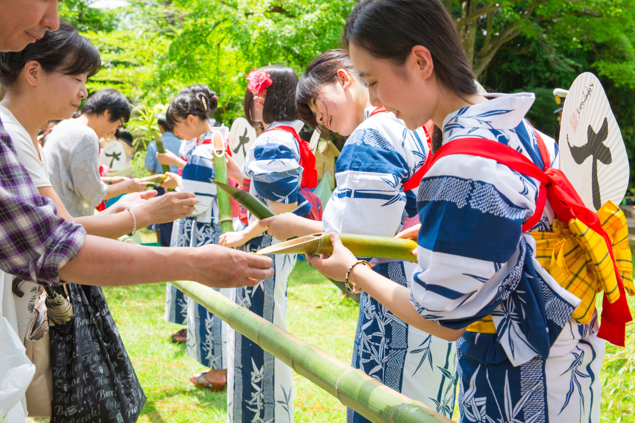 竹供養と癌封じ笹酒夏祭り